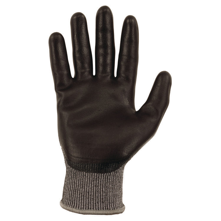 ProFlex 7072 ANSI A7 Nitrile-Coated CR Gloves, EN388: 4X44F, 7" Long, X-Small, Gray, Pair
