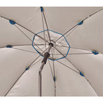 SHAX 6199 Lightweight Work Umbrella and Stand Kit, 90" Span, 92" Long, Blue Canopy