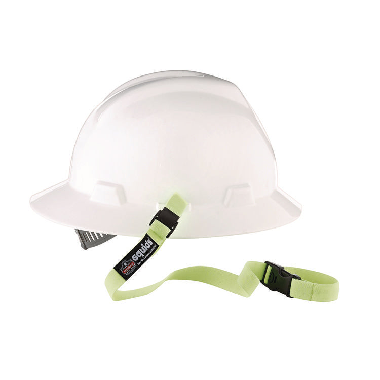 Squids 3150 Elastic Lanyard with Buckle, 2 lb Max Working Capacity, 18"-48" Long, Lime, 10/Pack