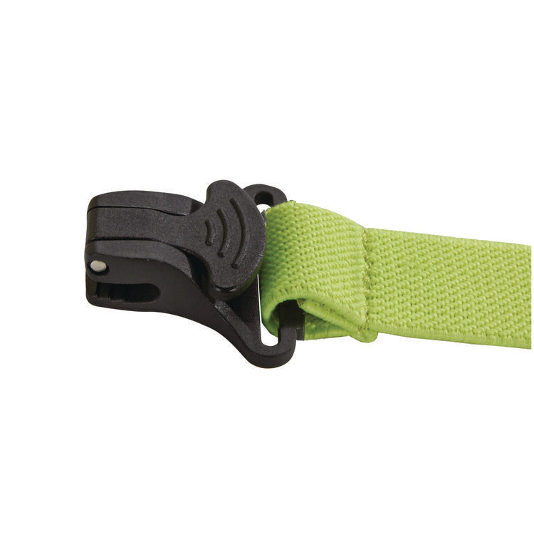 Squids 3155 Elastic Lanyard with Clamp, 2 lb Max Working Capacity, 18"-48" Long, Lime, 10/Pack