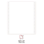Printout Paper, 3-Part, 15 lb Bond Weight, 9.5 x 11, White/Canary/Pink, 1,200/Carton