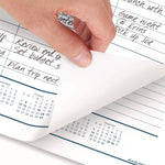 Desk Pad, 21.75 x 17, White Sheets, Black Binding, Clear Corners, 12-Month (Jan to Dec): 2025