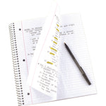 Wirebound Notebook, 1-Subject, Medium/College Rule, Red Cover, (100) 11 x 8.5 Sheets