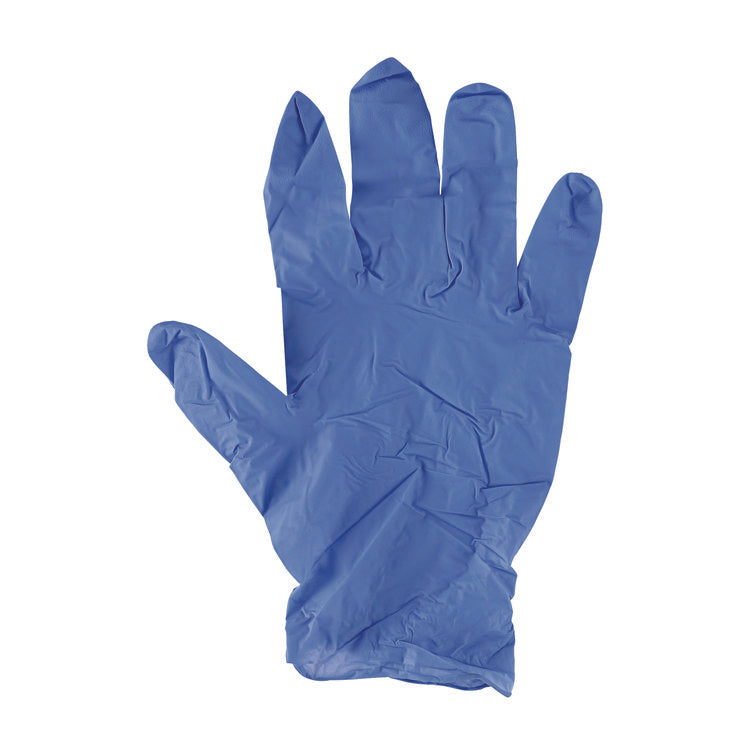 380 Series Disposable General-Purpose Nitrile Gloves, Powder-Free, Medium, 4 mil Thick, 9.5" Long, Blue, 100/Box, 10 Boxes/CT