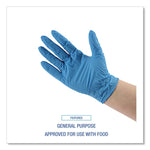 395 Series Disposable General-Purpose Nitrile Gloves, Powder-Free, X-Large, 5 mil Thick, 9.5" Long, Blue, 100/BX, 10 BX/CT