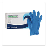 395 Series Disposable General-Purpose Nitrile Gloves, Powder-Free, X-Large, 5 mil Thick, 9.5" Long, Blue, 100/BX, 10 BX/CT