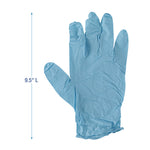 Disposable Examination Nitrile Gloves, Powder-Free, Small, 5 mil Thick, 9.5" Long, Blue, 100/Box, 10 Boxes/Carton