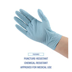 Disposable Examination Nitrile Gloves, Powder-Free, Small, 5 mil Thick, 9.5" Long, Blue, 100/Box, 10 Boxes/Carton