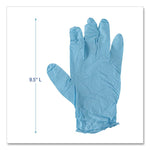 Disposable Examination Nitrile Gloves, Powder-Free, X-Large, 5 mil Thick, 9.5" Long, Blue, 100/Box, 10 Boxes/Carton