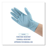 Disposable Examination Nitrile Gloves, Powder-Free, X-Large, 5 mil Thick, 9.5" Long, Blue, 100/Box, 10 Boxes/Carton