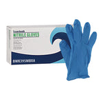 395 Series Disposable General-Purpose Nitrile Gloves, Powder-Free, Medium, 5 mil Thick, 9.5" Long, Blue, 100/Box