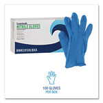 395 Series Disposable General-Purpose Nitrile Gloves, Powder-Free, X-Large, 5 mil Thick, 9.5" Long, Blue, 100/BX, 10 BX/CT