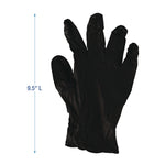 396 Series Disposable General-Purpose Nitrile Gloves, Powder-Free, X-Large, 4.4 mil Thick, 9.5" Long, Black, 100/Box