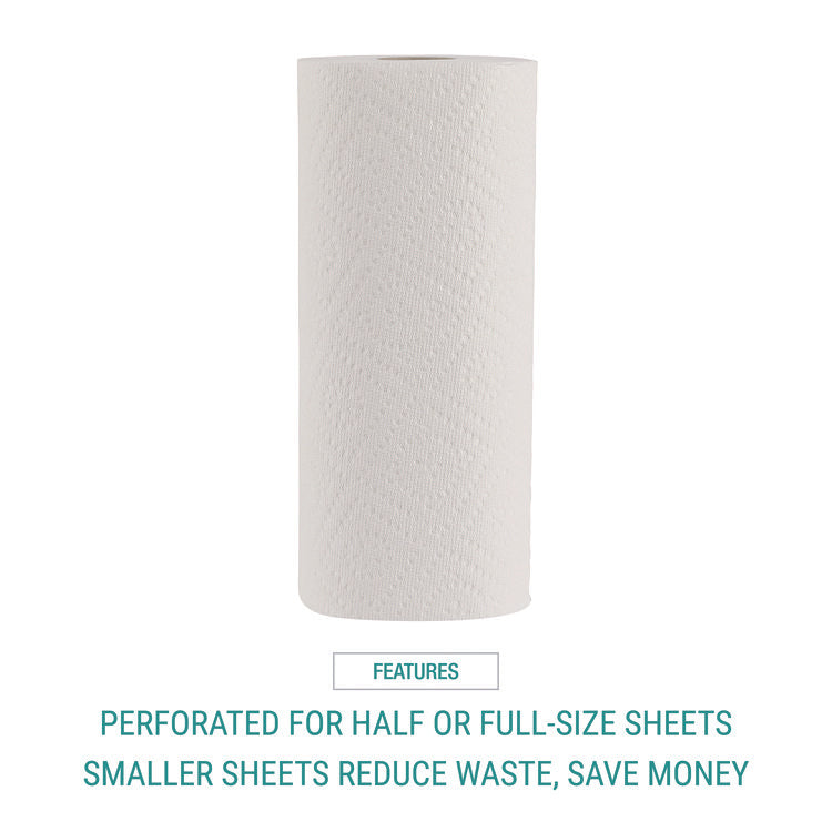 Premium Kitchen Roll Towels, 2-Ply, 11 x 6, White, 110/Roll, 12 Rolls/Carton