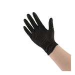 396 Series Disposable General-Purpose Nitrile Gloves, Powder-Free, X-Large, 4.4 mil Thick, 9.5" Long, Black, 100/BX, 10 BX/CT