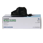 396 Series Disposable General-Purpose Nitrile Gloves, Powder-Free, X-Large, 4.4 mil Thick, 9.5" Long, Black, 100/BX, 10 BX/CT