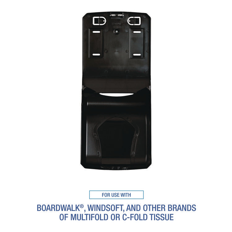 Ultrafold Multifold/c-Fold Towel Dispenser, 11.75 X 6.25 X 18, Black Pearl
