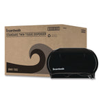 Standard Twin Toilet Tissue Dispenser, 13 x 6.75 x 8.75, Black