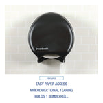 Single Jumbo Toilet Tissue Dispenser, 11 x 6.25 x 12.25, Black