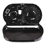 Jumbo Twin Toilet Tissue Dispenser, 20.25 x 6 x 12.25, Black
