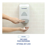 Manual Liquid Soap Dispenser, 1,250 mL, 6.1 x 10.6 x 5.1, Gray