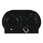 Standard Twin Toilet Tissue Dispenser, 13 x 6.75 x 8.75, Black