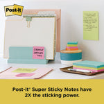 Office Essentials Kit, 7 Pads Assorted Super Sticky Notes, 1 Pack Flags, Roll Magic Tape, Roll Super-Hold Tape, 1 Scissors