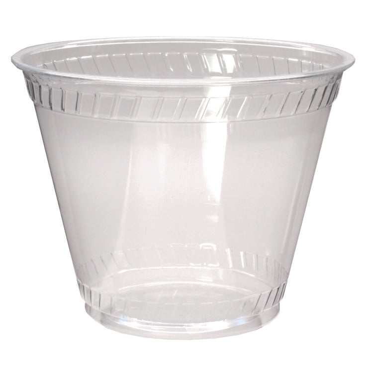 Kal-Clear PET Cold Drink Cups, Old Fashioned Glass, 9 oz, Plastic, Clear, 50/Sleeve, 20 Sleeves/Carton
