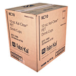 Kal-Clear PET Cold Drink Cups, 10 oz, Plastic, Clear, 50/Bag, 20 Bags/Carton