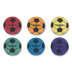 Ultra Foam Soccer Ball Set, 8" Diameter, Assorted Colors, 6/Set