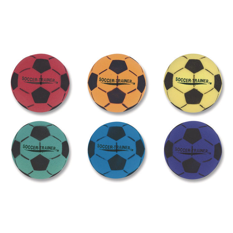 Ultra Foam Soccer Ball Set, 8" Diameter, Assorted Colors, 6/Set
