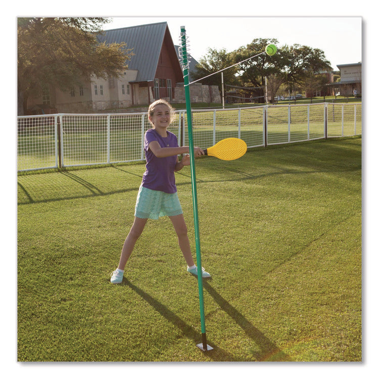 Tether Tennis Game Set, Two Paddles, Two Tennis Balls
