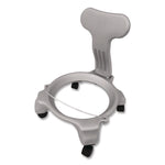 Kid's Ball Chair, Supports Up to 264 lb, 12.5" Seat Height, Blue Seat, Silver Base