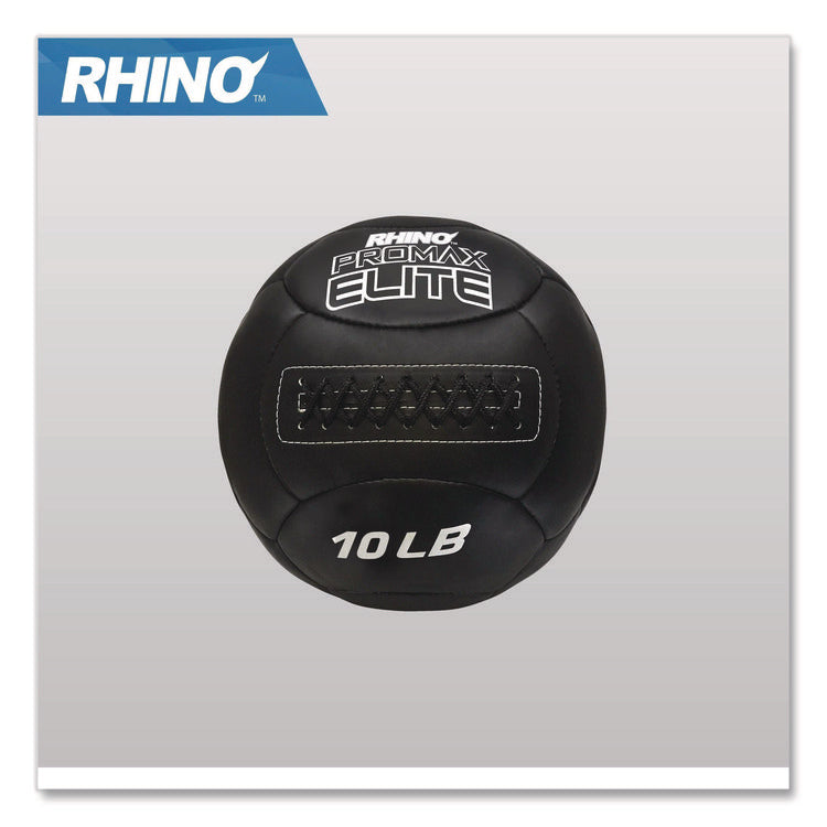 Rhino Promax Elite Medicine Ball, 10 lb, Black