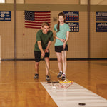 Blacktop Shuffleboard Set, (2) Two-Piece 51" Cues/(8) Discs/Sidewalk Chalk