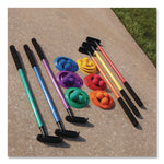 Mini Golf Set, 12 Balls/6 Putters/18 Rings/3 Target Holes