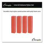 Line and End Zone Pylon Set, 18" x 4" dia, 4/Set