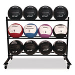 RPX Medicine Ball Rack, Metal, 220 lb Capacity, 18.5 x 62 x 45, Black