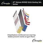 Indoor ABS Floor Hockey Set, 2 Pucks, 14 Sticks