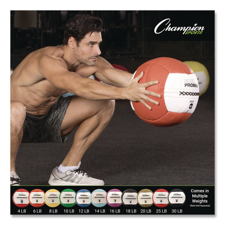 Rhino Promax Medicine Ball, 25 lb, Red