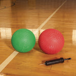 8.5" Playground Ball Set with Air Pump, Assorted Colors, 6/Set