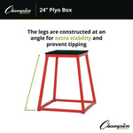 Plyo Box, 24" h, 21 x 21 Base