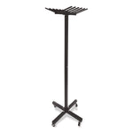 Portable Jump Rope Metal Rack, 23" x 23" x 65", Black