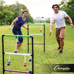 Ladder Ball Game Set, (2) 22" x 37.5" Ladders/(6) Bolas/Carry Bag