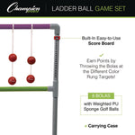 Pro Ladder Golf Game Set, (2) 22" x 37.5" Ladders/Six Bolas/Carry Bag