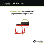 Plyo Box, 18" h, 18 x 18 Base