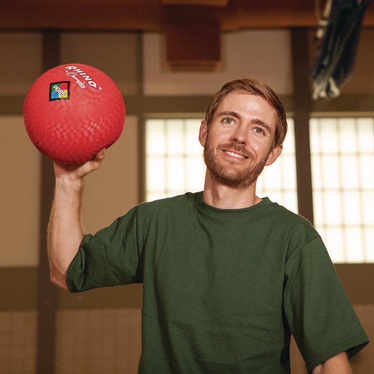 8.5" Playground Ball Set with Air Pump, Assorted Colors, 6/Set
