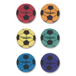 Ultra Foam Soccer Ball Set, 8" Diameter, Assorted Colors, 6/Set