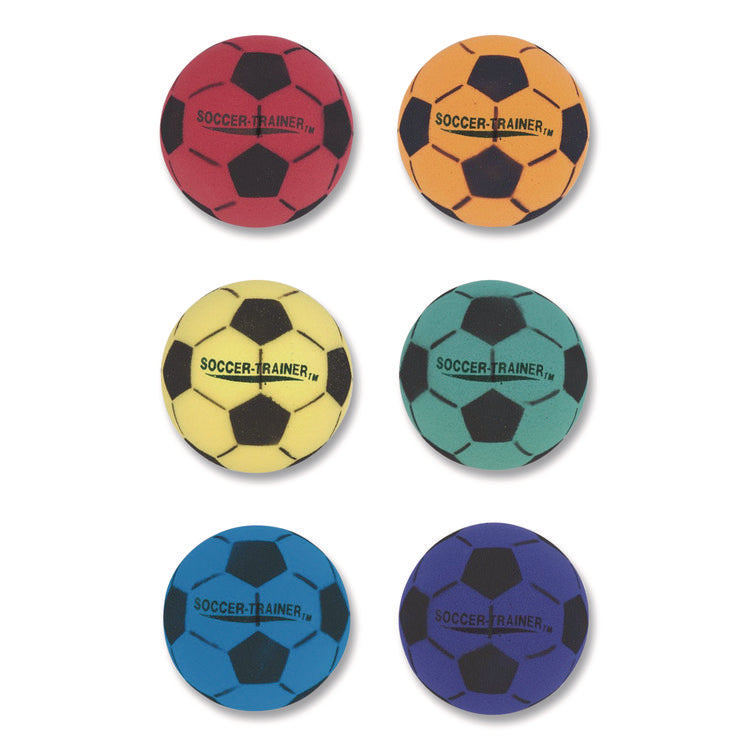 Ultra Foam Soccer Ball Set, 8" Diameter, Assorted Colors, 6/Set