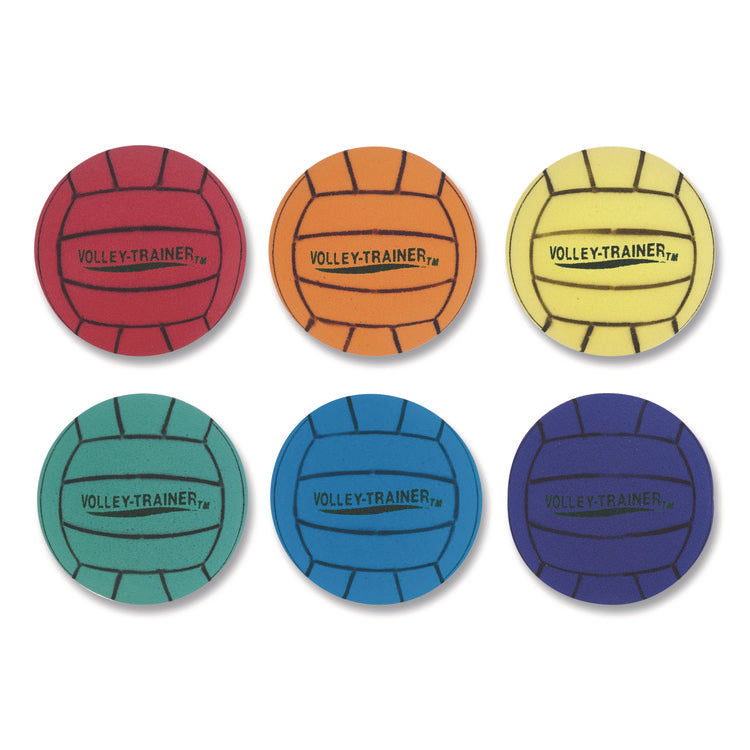 Ultra Foam Volleyball Set, 8" Diameter, Assorted Colors, 6/Set